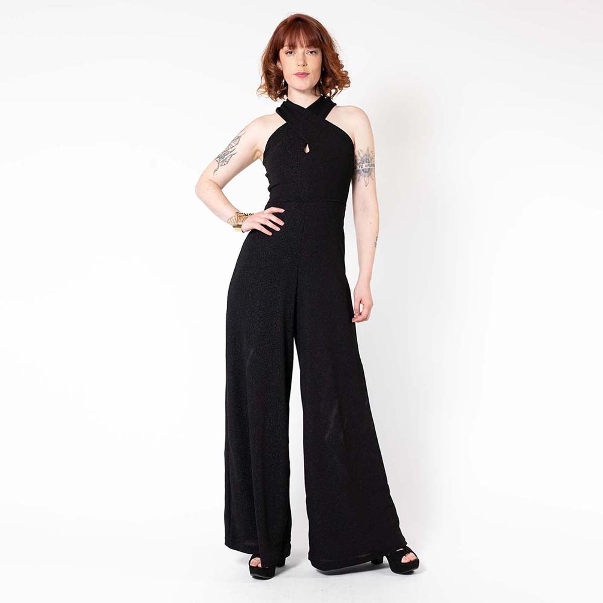 NATALIA SEGUEL - Enterito Giulia Fiesta Negro Brillos Natalia Seguel