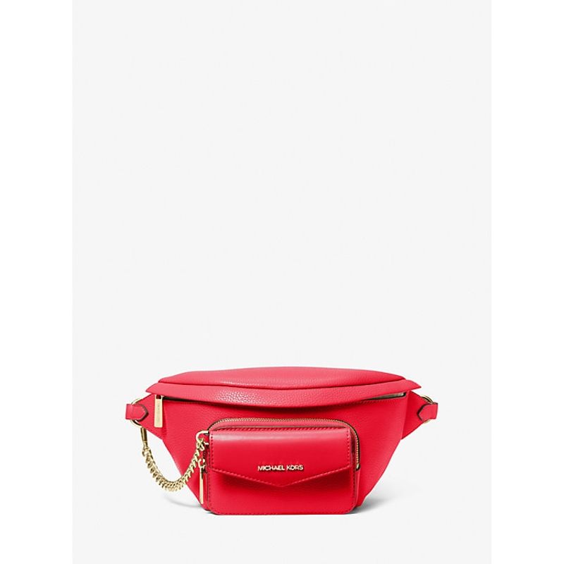 MICHAEL KORS - Crosboddy Riñonera Michael Kors Maisie color Rojo 2 En 1