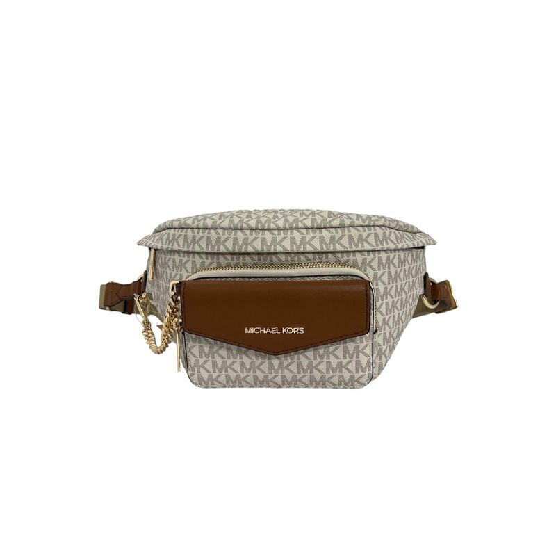MICHAEL KORS - Crosboddy Riñonera Michael Kors Maisie Large Vainilla 2 En 1