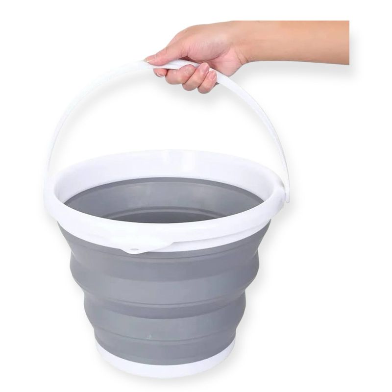 GENERICO - Balde Plegable Portatil Cubeta 10 lts Para Lavado Limpieza Casa