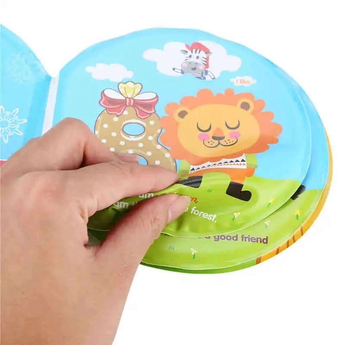 GENERICO - Libro Sensorial Impermeable Baño Bebe Estimulación