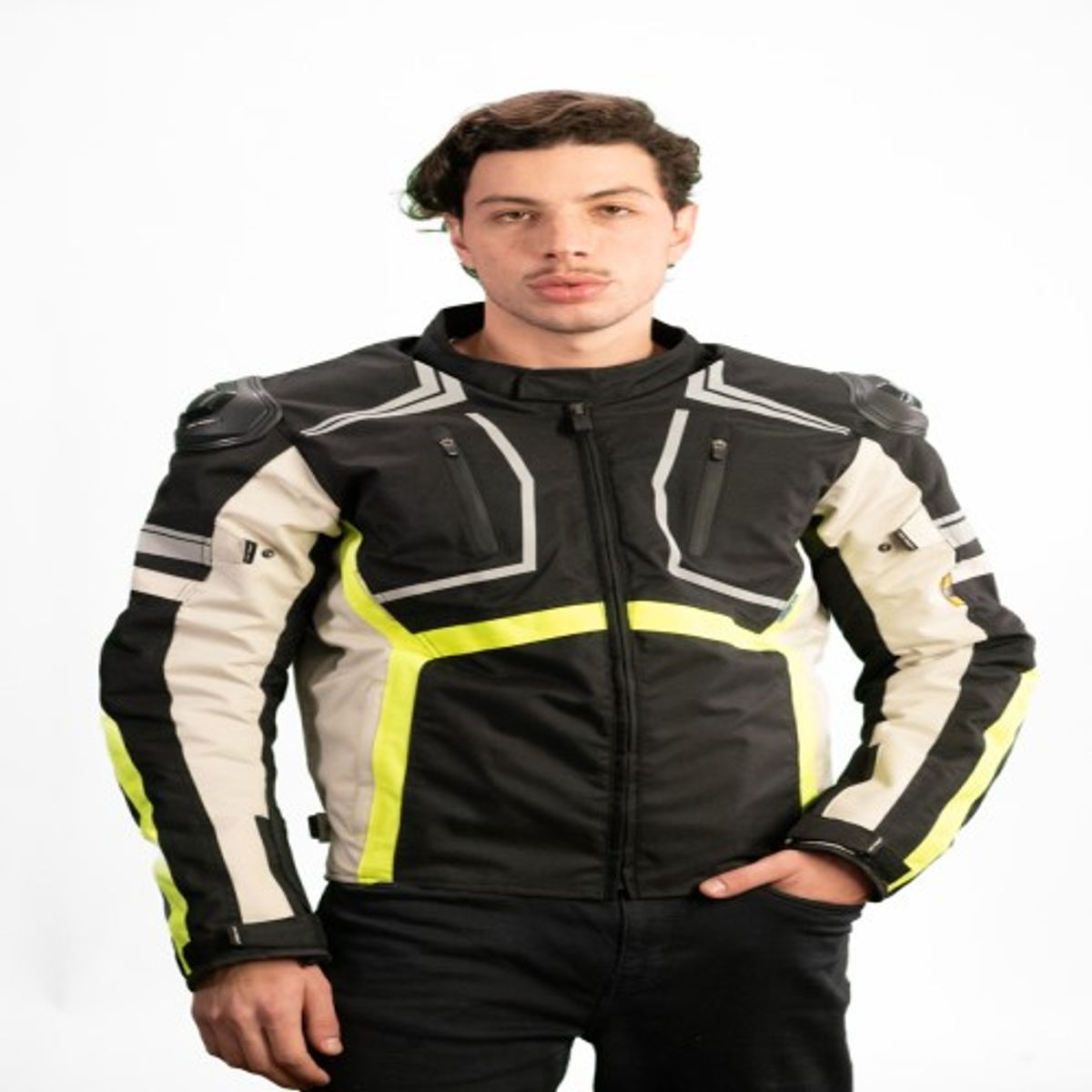 WINDESIGN - Chaqueta Moto textil Windesign Azteca con protecciones norma europea