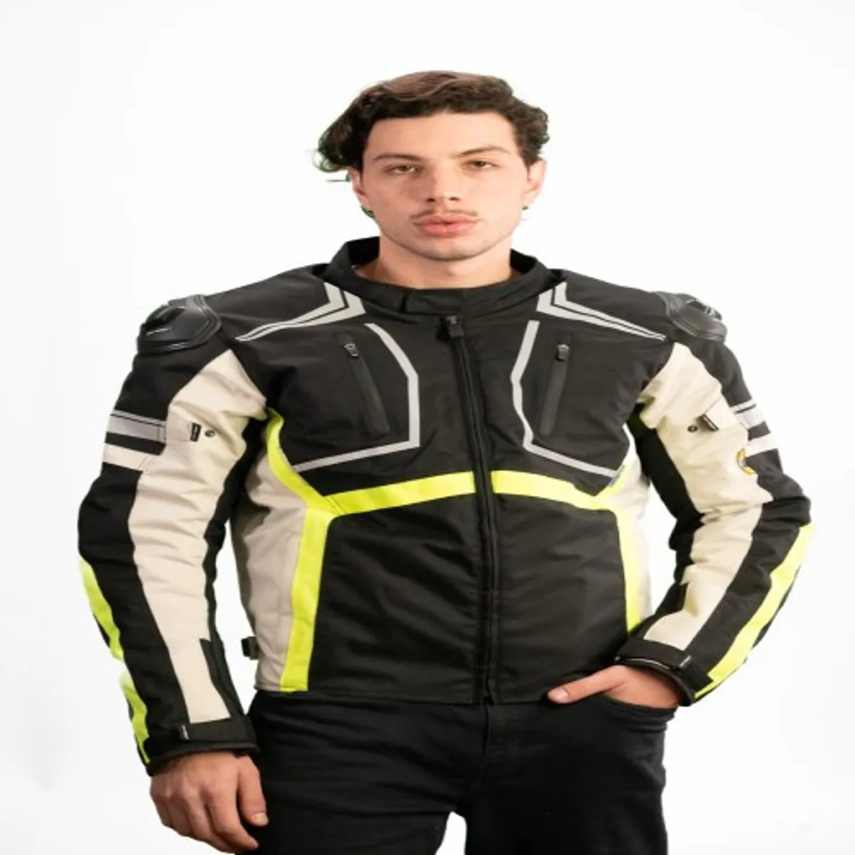 WINDESIGN - Chaqueta Moto textil Windesign Azteca con protecciones norma europea