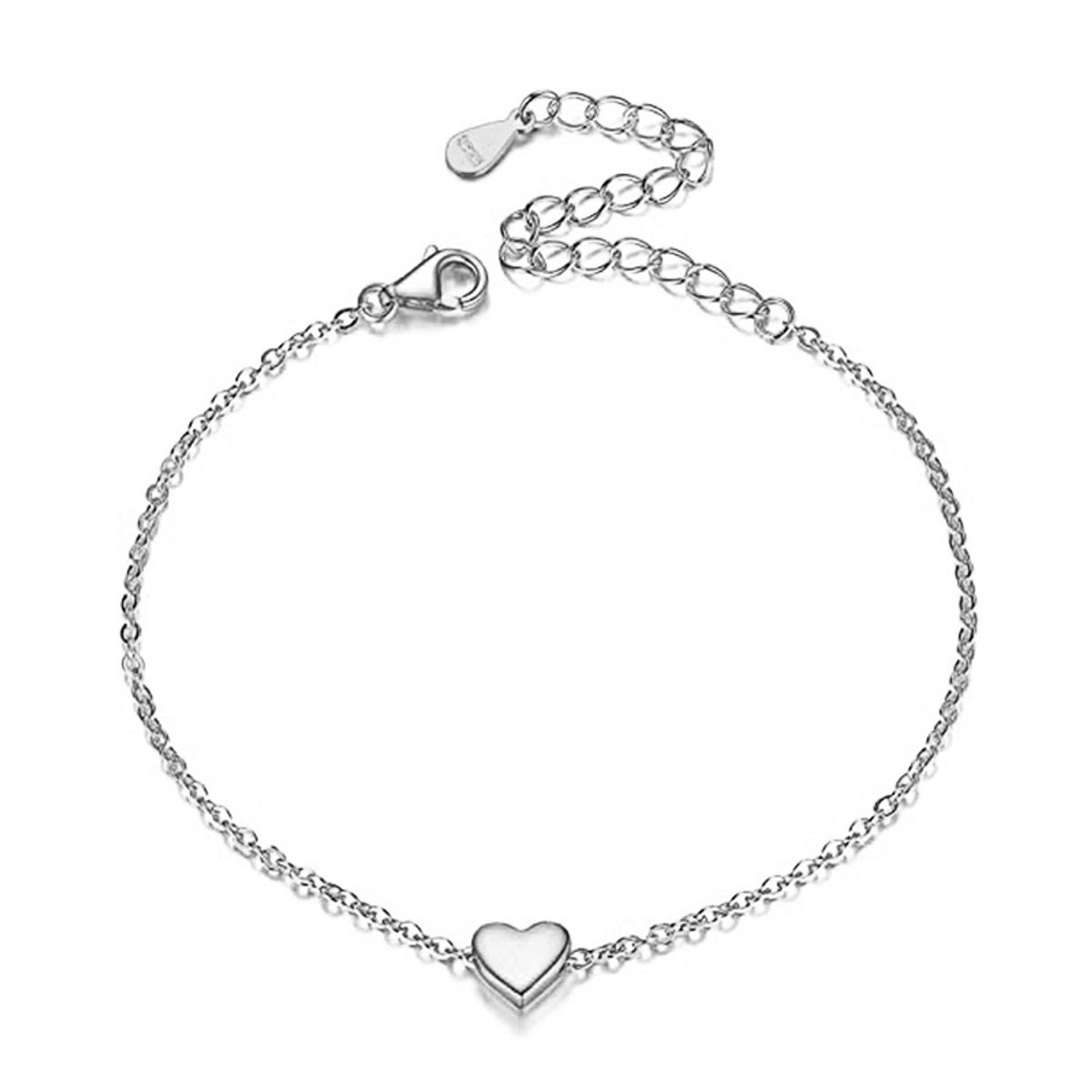 VATYERTY - Pulseras de plata de ley 925 con diseño PLATA BAÑADA Plateado