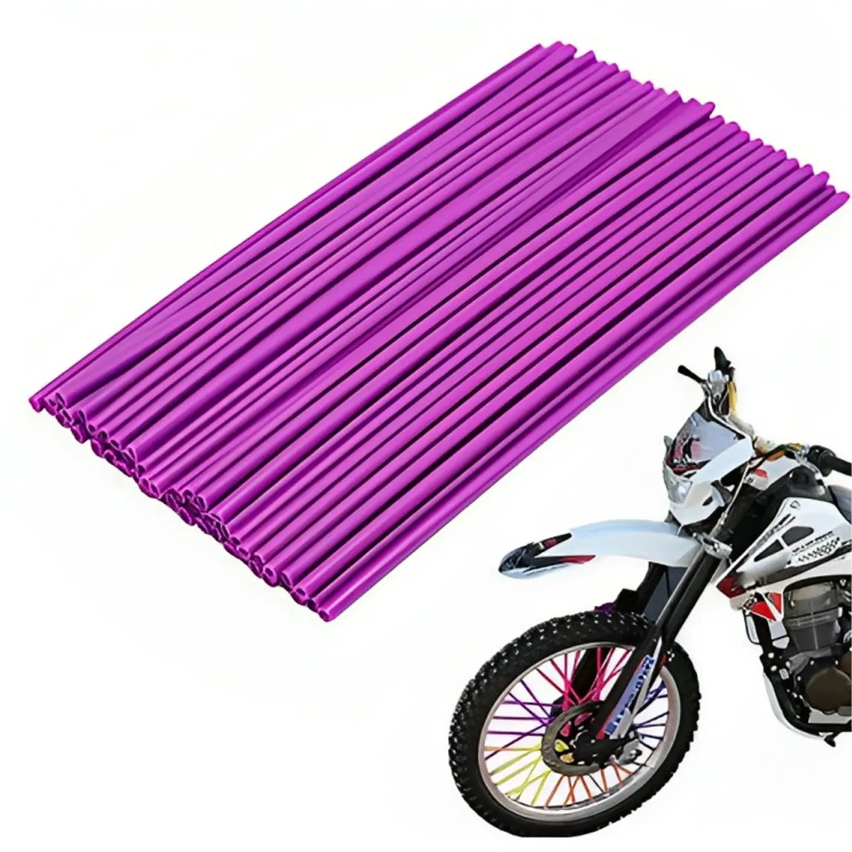 GENERICO - 72 CUBRE RAYO MOTOCICLETA BICICLETA PURPLE