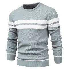 TIOZONEY - Polera Manga Larga Algodón Hombre