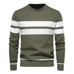 TIOZONEY - Polera Manga Larga Algodón Hombre