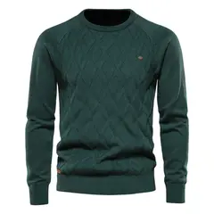 TIOZONEY - Polera Manga Larga Algodón Hombre