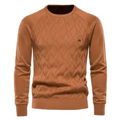 TIOZONEY - Polera Manga Larga Algodón Hombre
