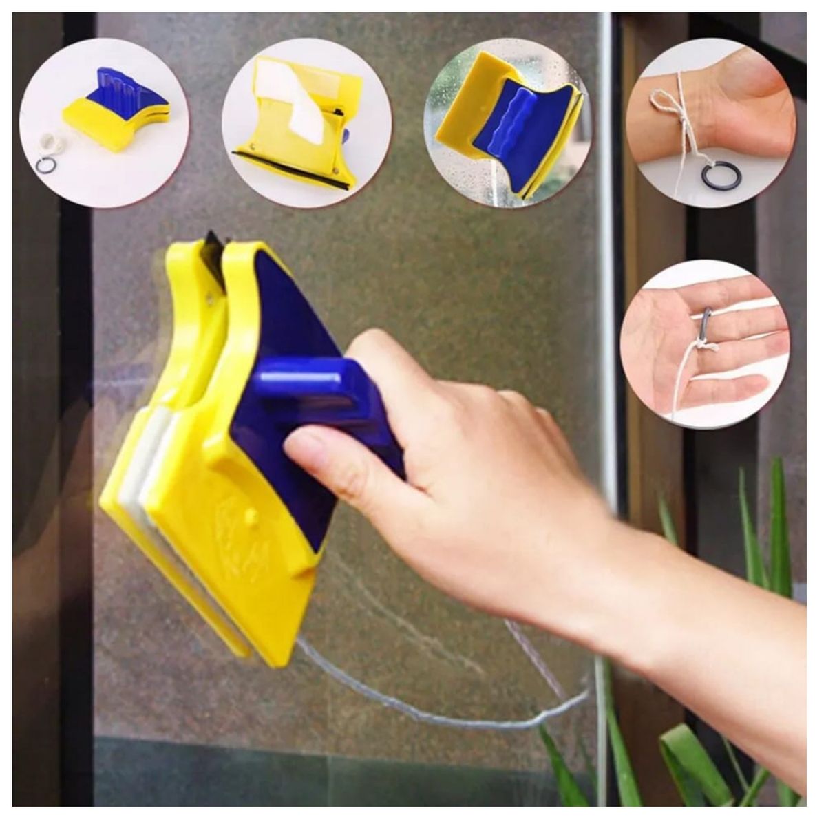 OEM - LIMPIA VIDRIOS MAGNÉTICO DOBLE PACK X 2