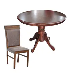 GENERICO - Juego de Comedor Florencia 4 Sillas Florencia Old Leather (4 Puestos)