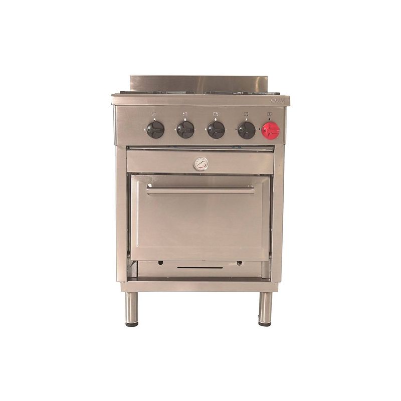 MAIGAS - Cocina Industrial 4 Platos + 1 Horno Maigas 6EA48