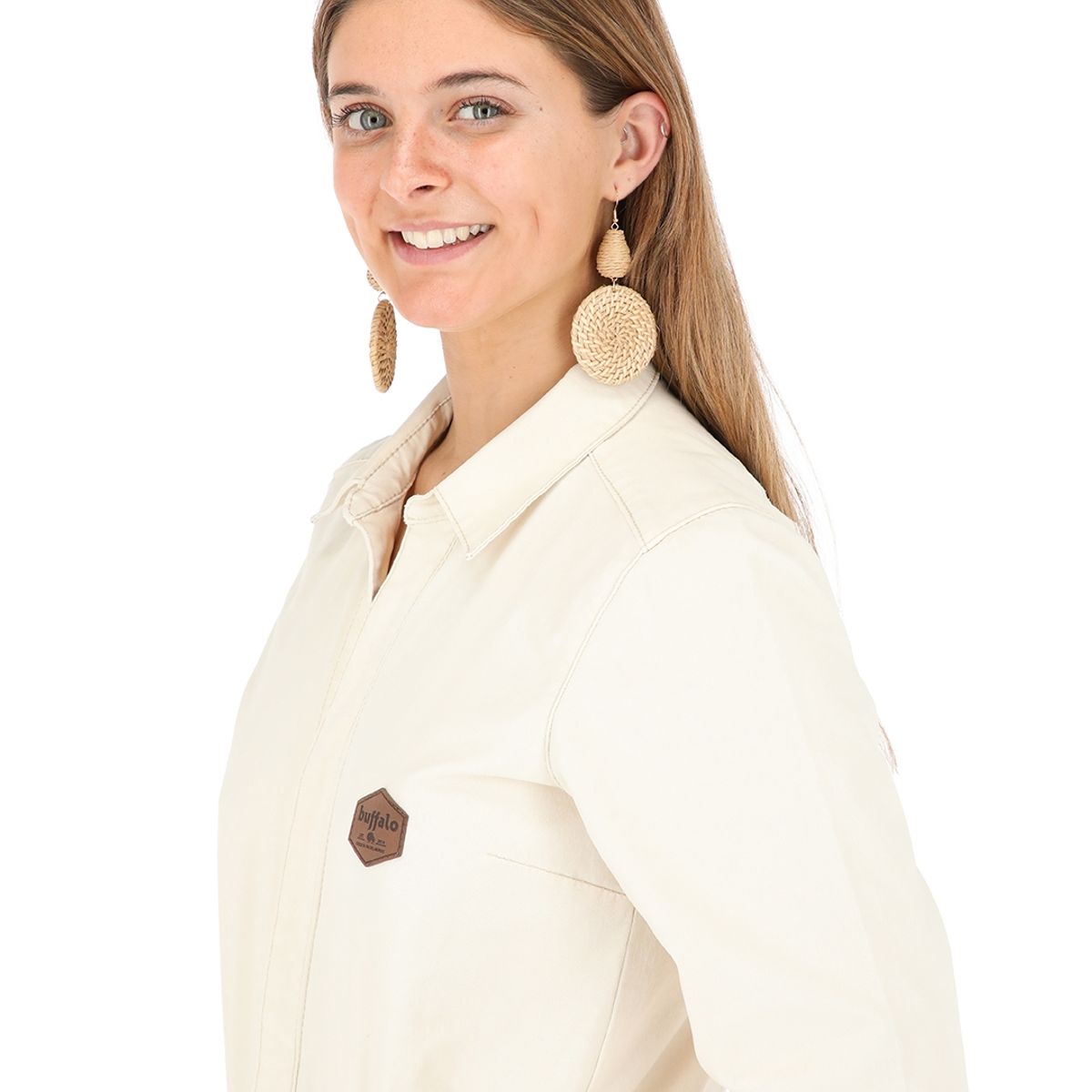 BUFFALO CHILE - Aros Queulat Beige Mujer