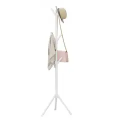 GENERICO - Colgador Perchero Tripo Adorno Ropa Sombrero Blanco