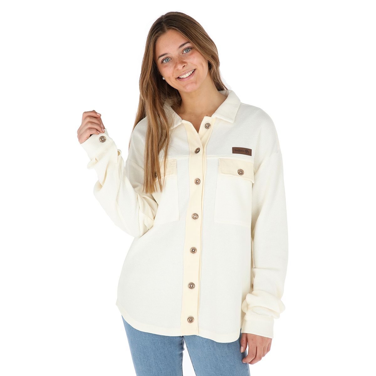BUFFALO CHILE - Camisa Cañi Beige Mujer