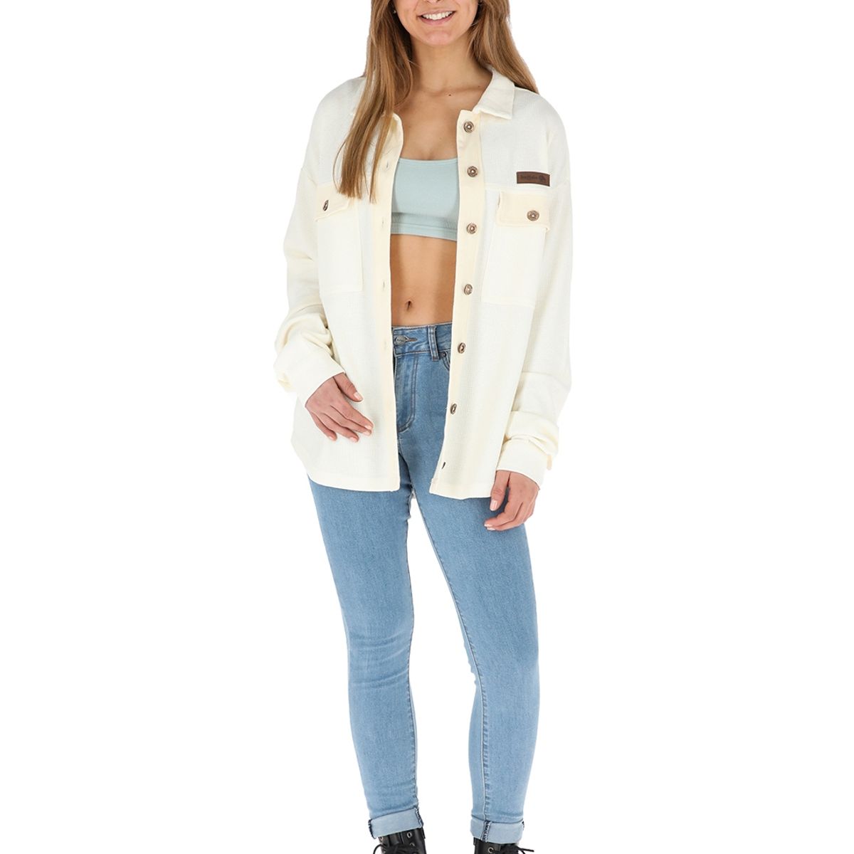 BUFFALO CHILE - Camisa Cañi Beige Mujer