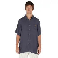 BUFFALO CHILE - Guayabera Peteroa Gris Oscuro Hombre