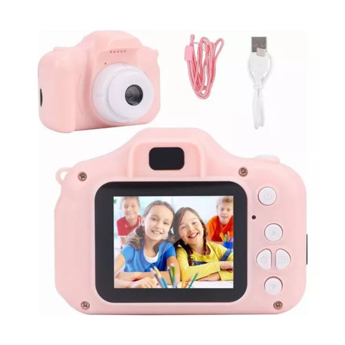 GENERICO - Mini Cámara Niños Fotográfica Digital Rosa