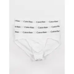 CALVIN KLEIN - Pack 3 Slips New Cotton Stretch Blanco