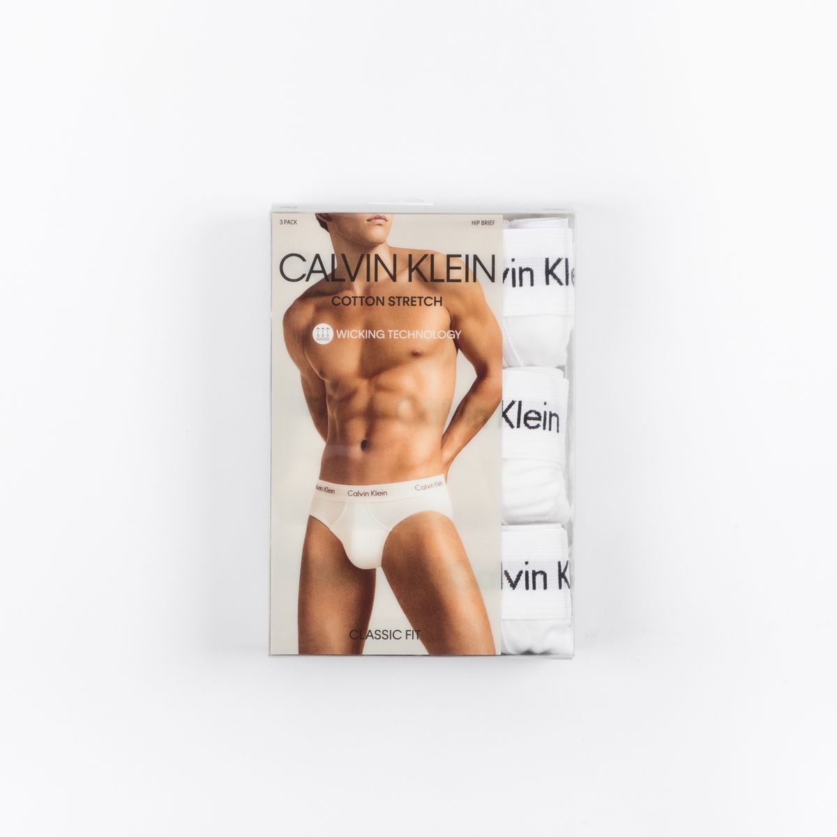 CALVIN KLEIN - Pack 3 Slips New Cotton Stretch Blanco Calvin Klein