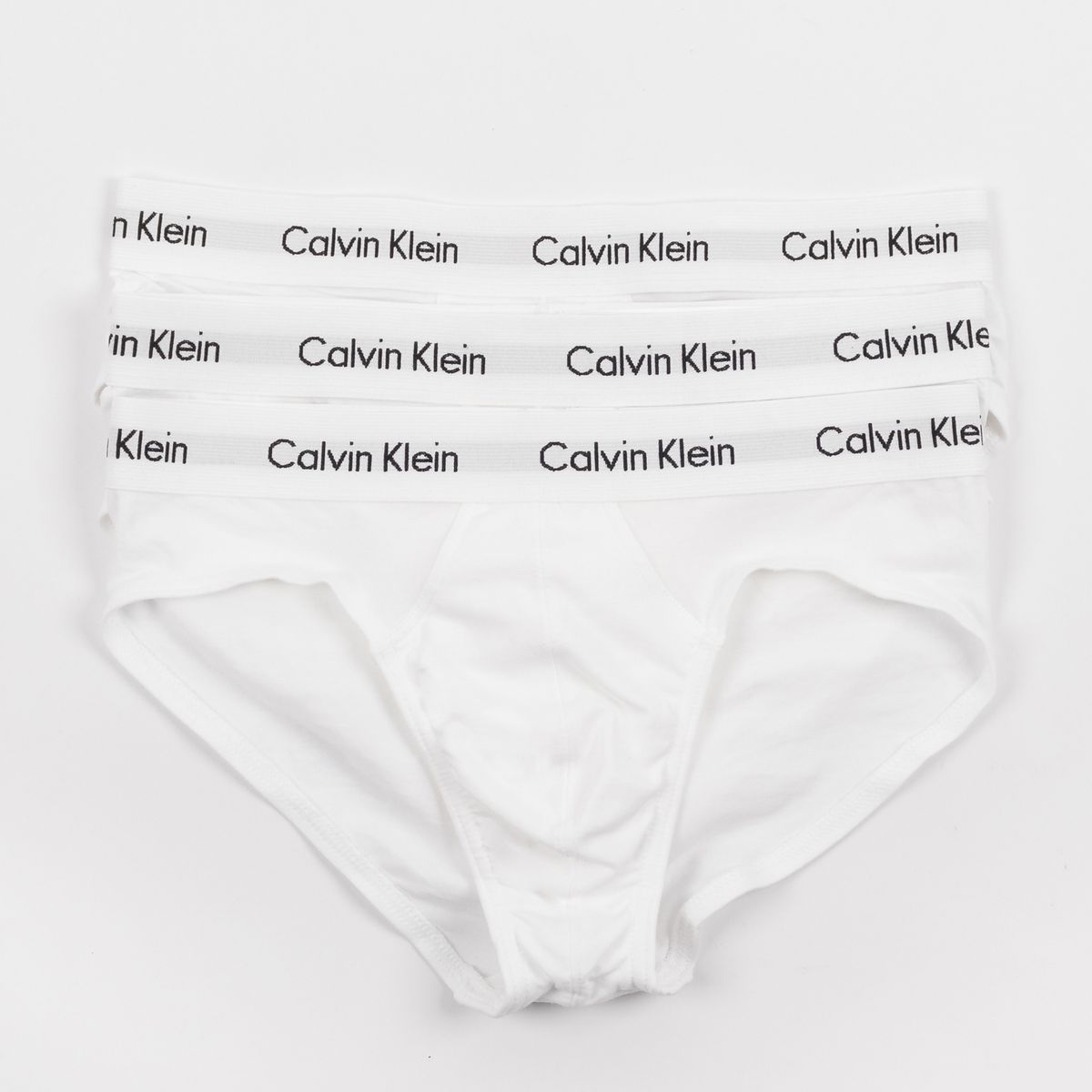 CALVIN KLEIN - Pack 3 Slips New Cotton Stretch Blanco Calvin Klein