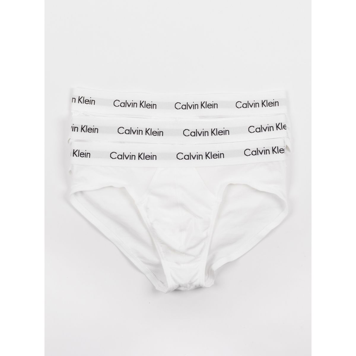CALVIN KLEIN - Pack 3 Slips New Cotton Stretch Blanco Calvin Klein