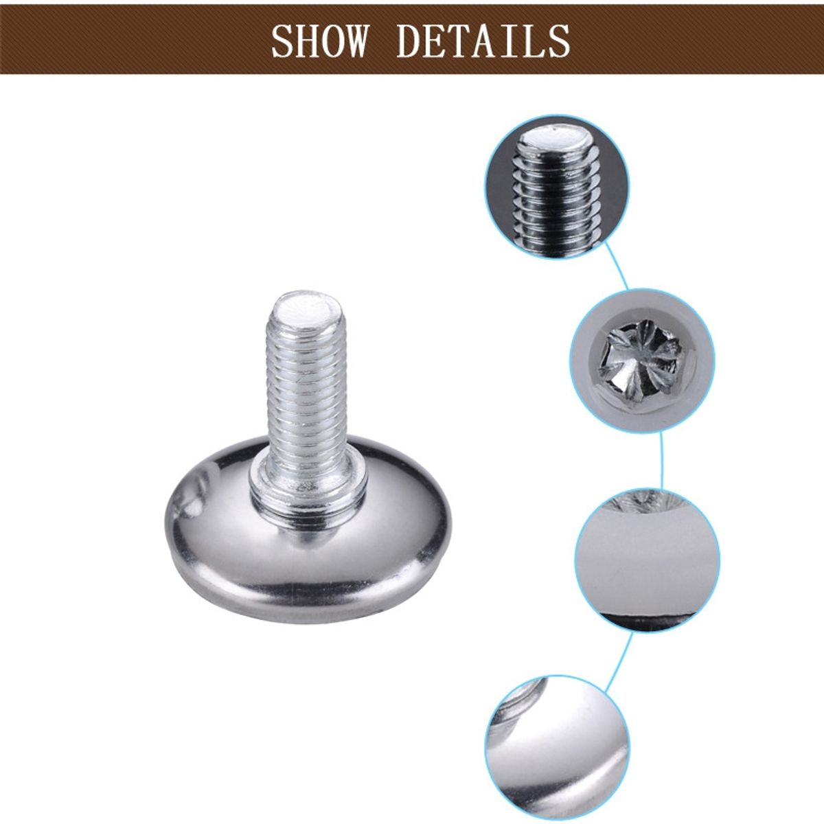 GENERICO - Patas para Mueble Sillón Sillas Cama Sofá 100 un Hilo M8