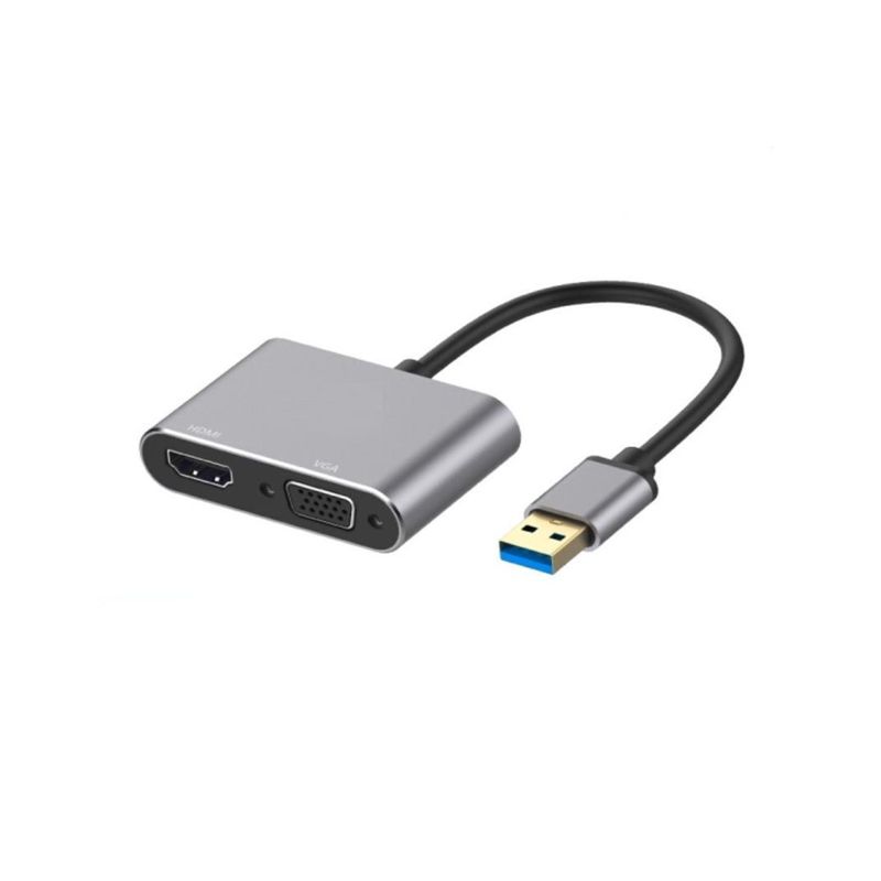 GENERICO - Adaptador USB 3.0 a VGA/HDMI