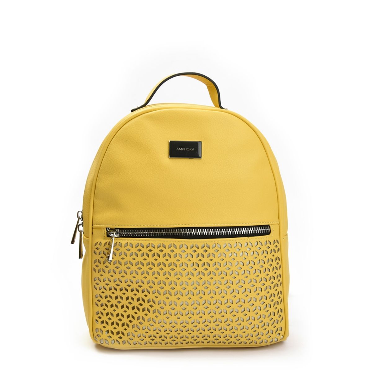 AMPHORA - Barabia mochila mediana amarillo