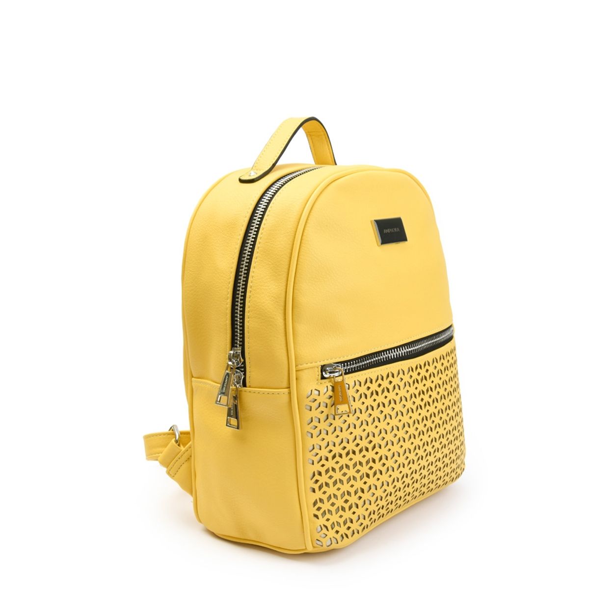 AMPHORA - Barabia mochila mediana amarillo