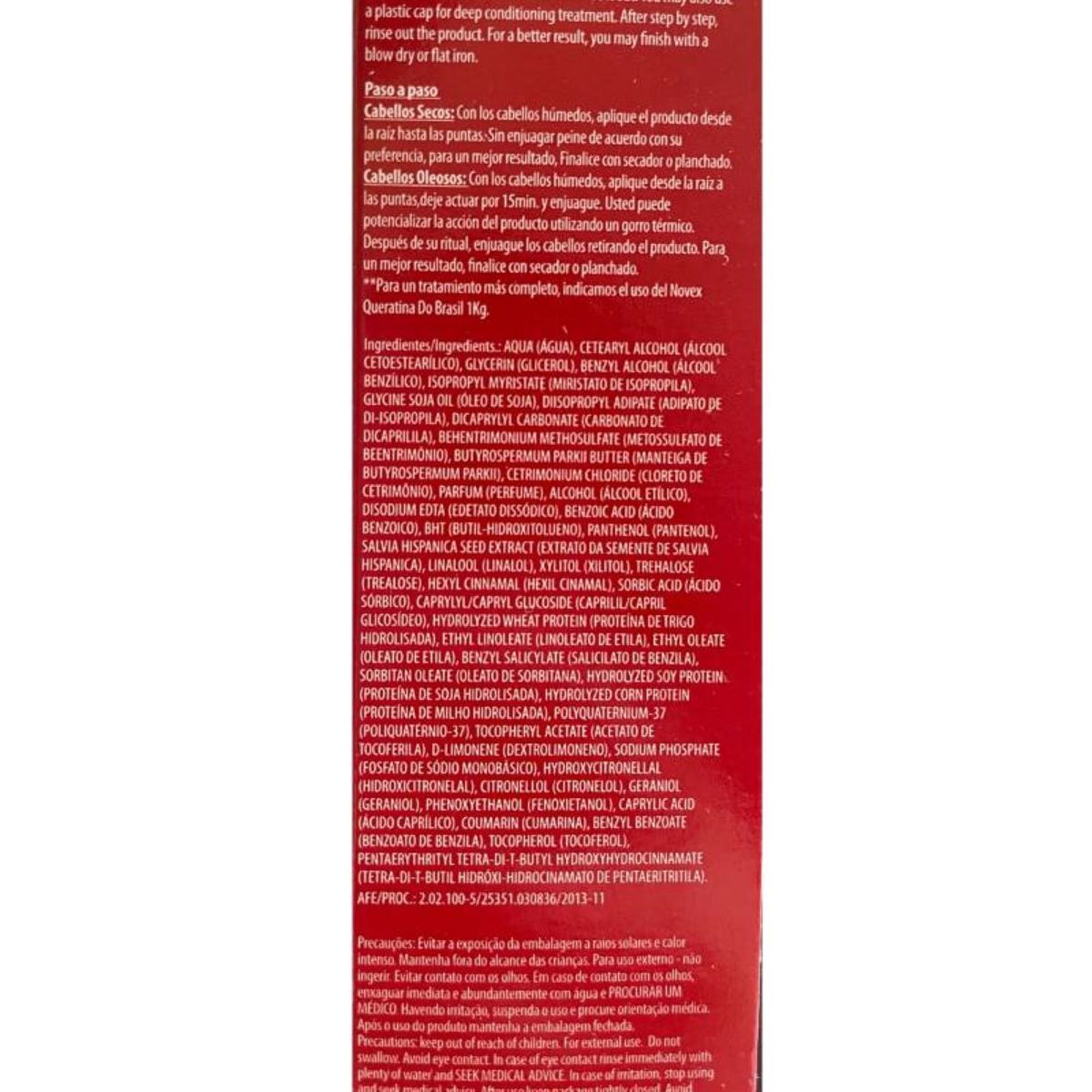 NOVEX - Tratamiento Recarga De Keratina Brasileña Novex 80gr