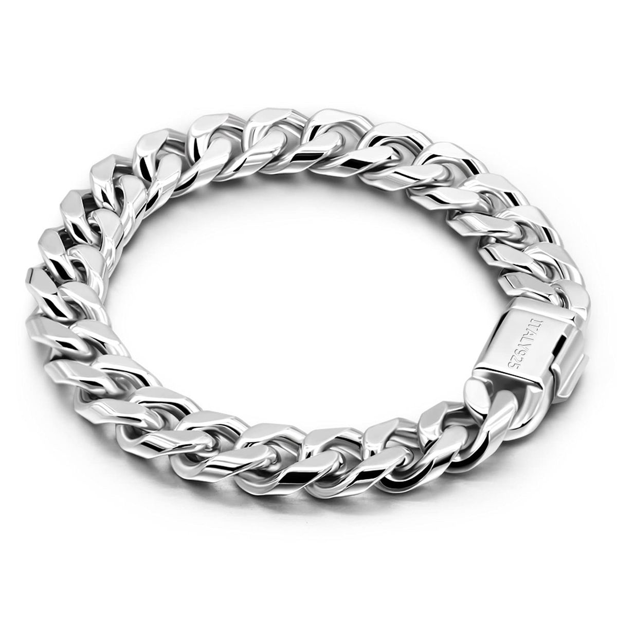 VATYERTY - Pulsera cadena de plata de ley 925 PLATA BAÑADA Plateado