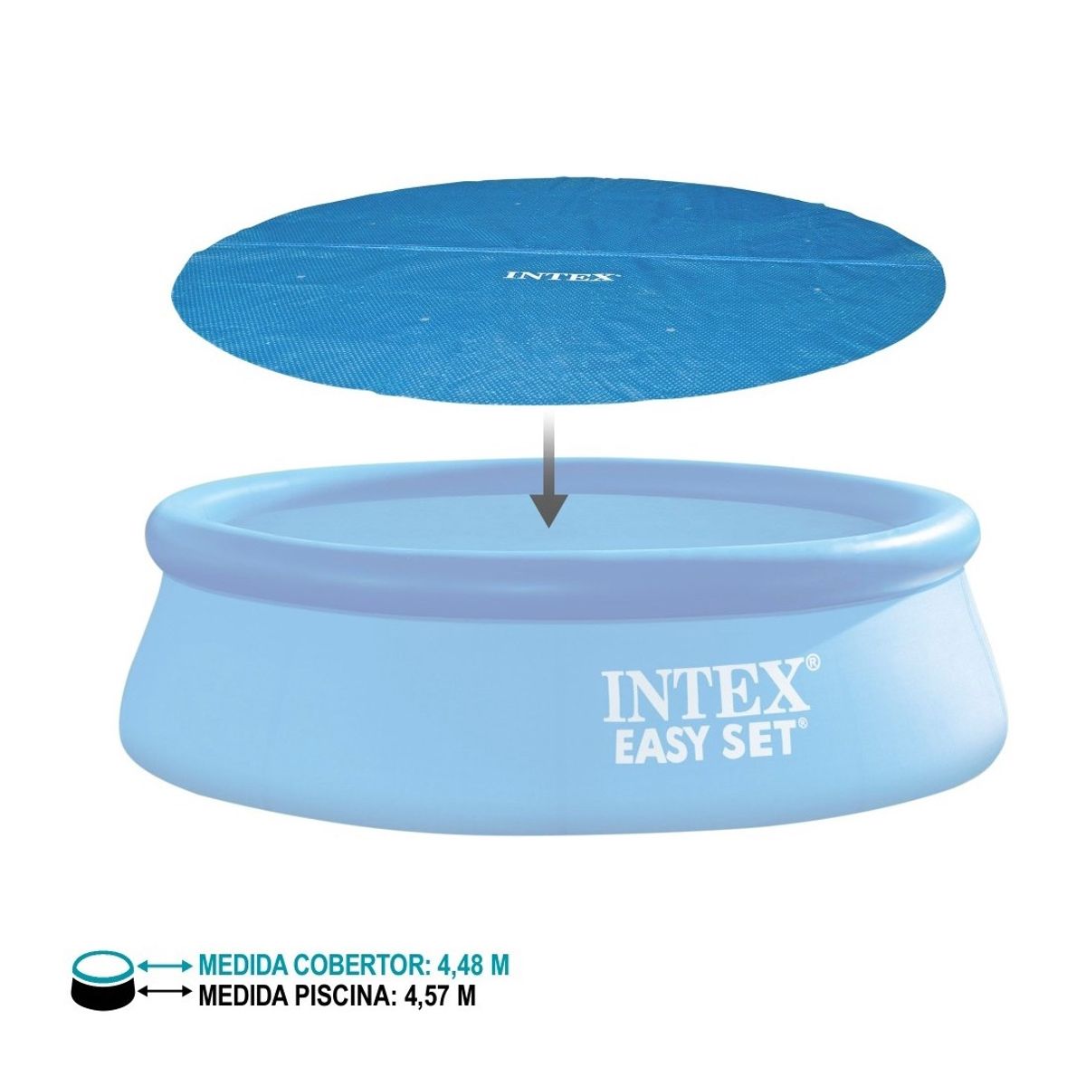INTEX - Cobertor Solar Piscina Intex 457m