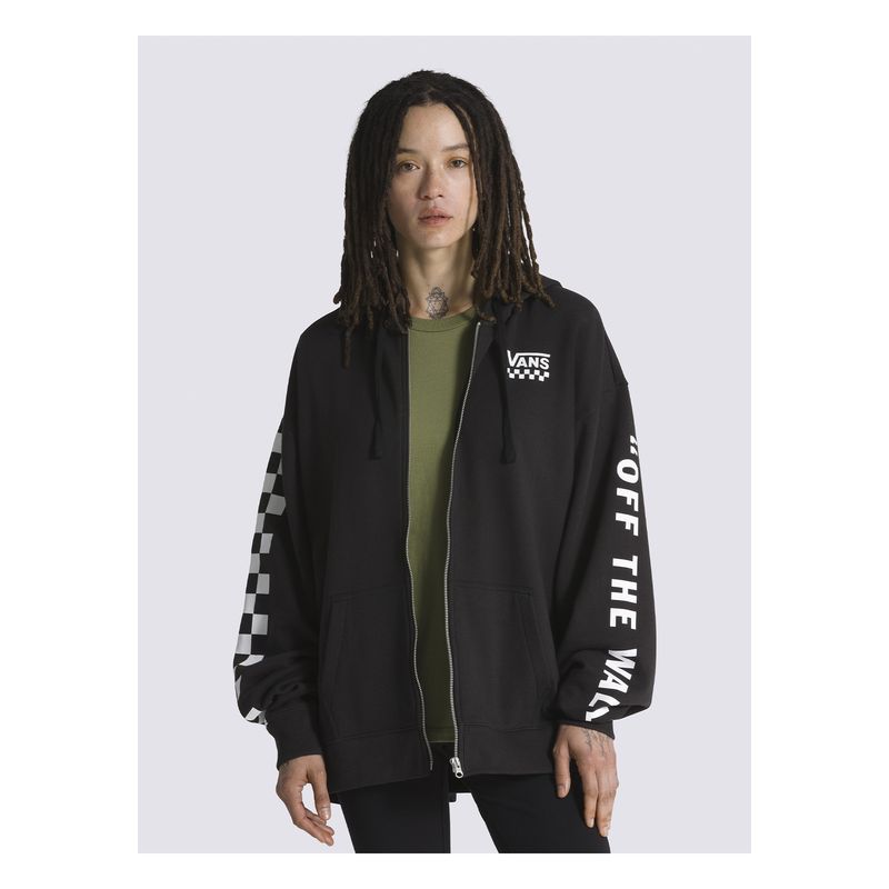 VANS - Polerón Con Gorro Extra Fun Os Hoodie Negro Mujer VANS