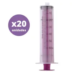 GENERICO - Jeringa Enfit 60ml Enteral Genérica Pack 20 Unidades