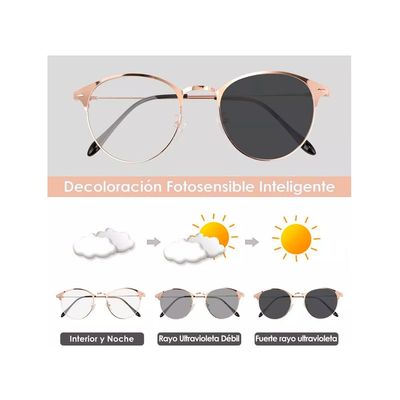 Imagen 2 del producto Lentes De Protección Luz Azul Ultraligeras Rose Gold.