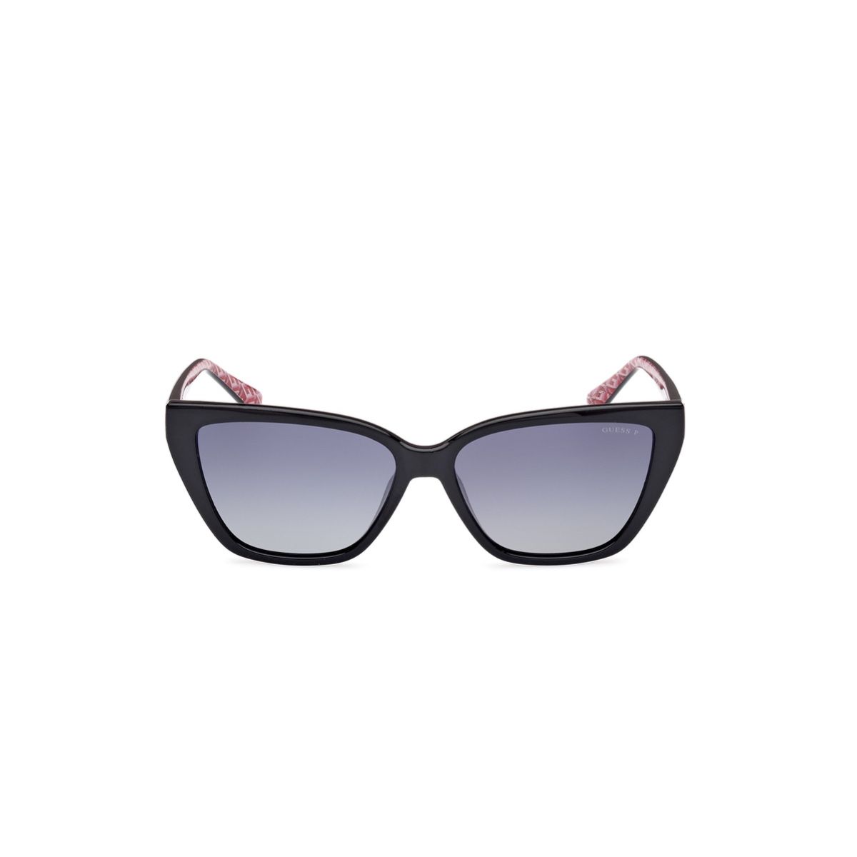 GUESS - Lentes de Sol Negro Brillante Polarizados Guess
