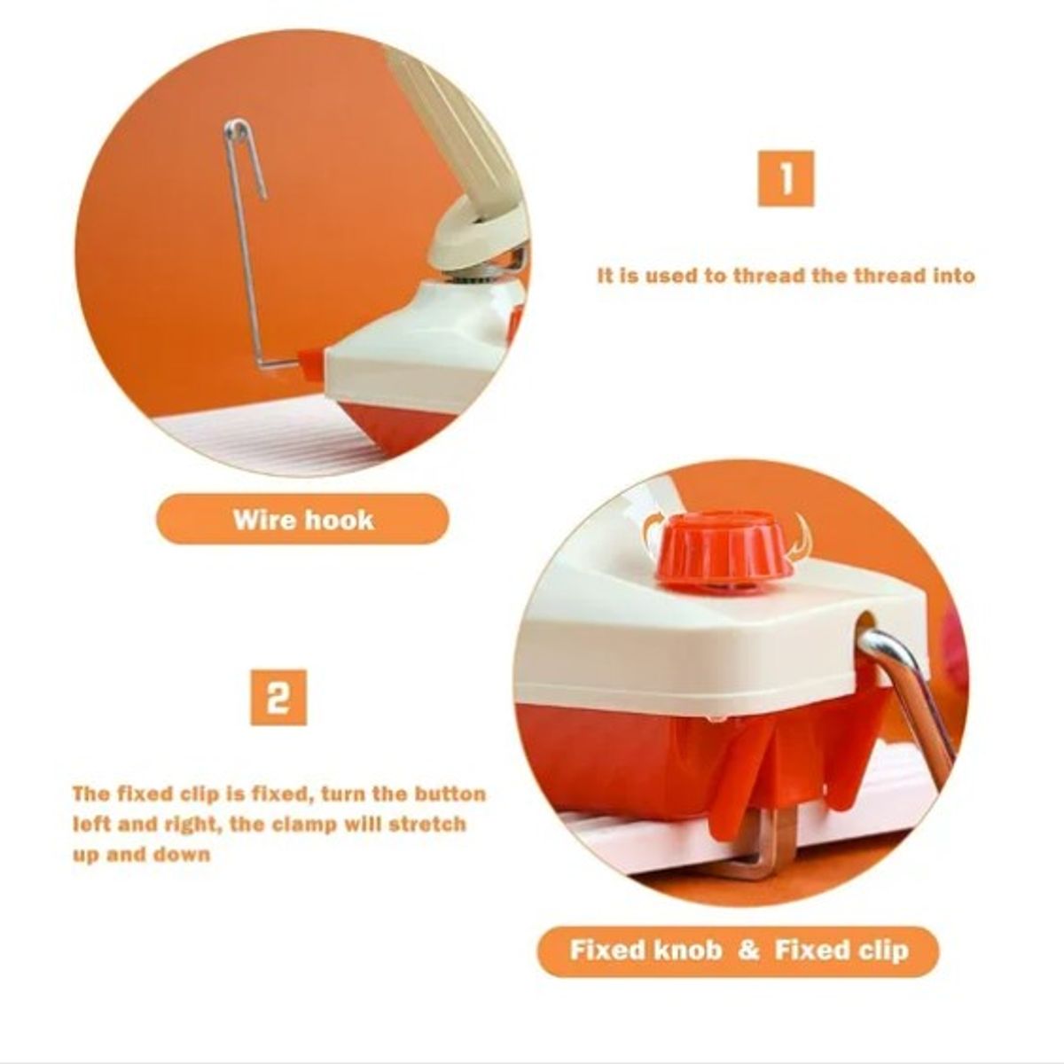 ESHOPANGIE - Bobinadora Ovilladora Manual De Lanas E Hilo Hasta 100 Grs