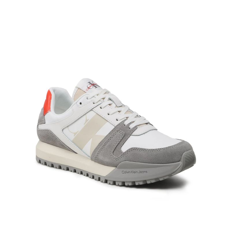 CALVIN KLEIN Zapatilla Toothy Run Laceup Low Blanco Calvin Klein ...
