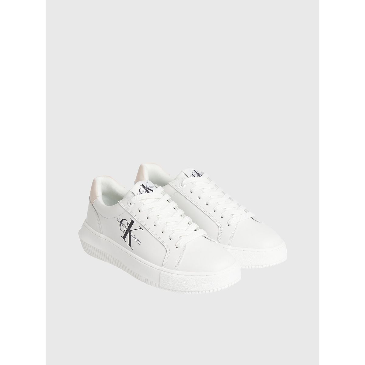 CALVIN KLEIN - Zapatilla Chunky Cupsole Monologo Blanco Calvin Klein