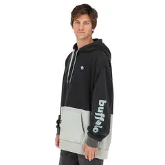 BUFFALO CHILE - Poleron Fusca Negro Hombre