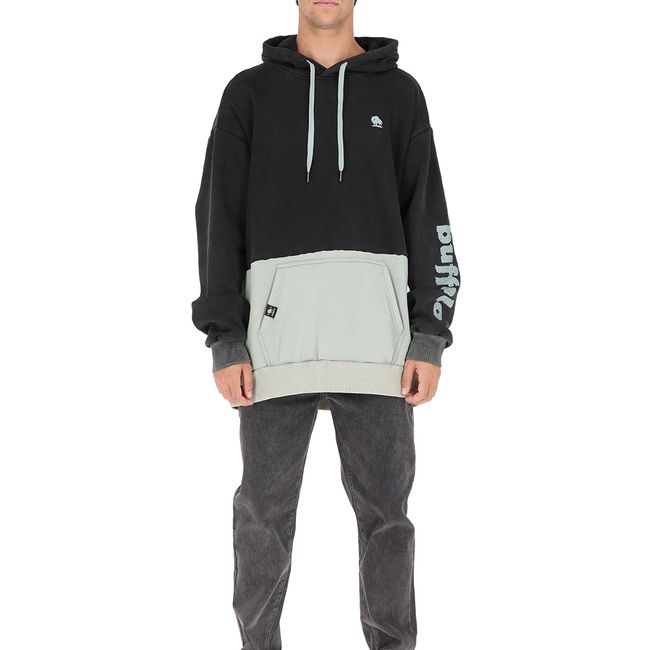 BUFFALO CHILE - Poleron Fusca Negro Hombre