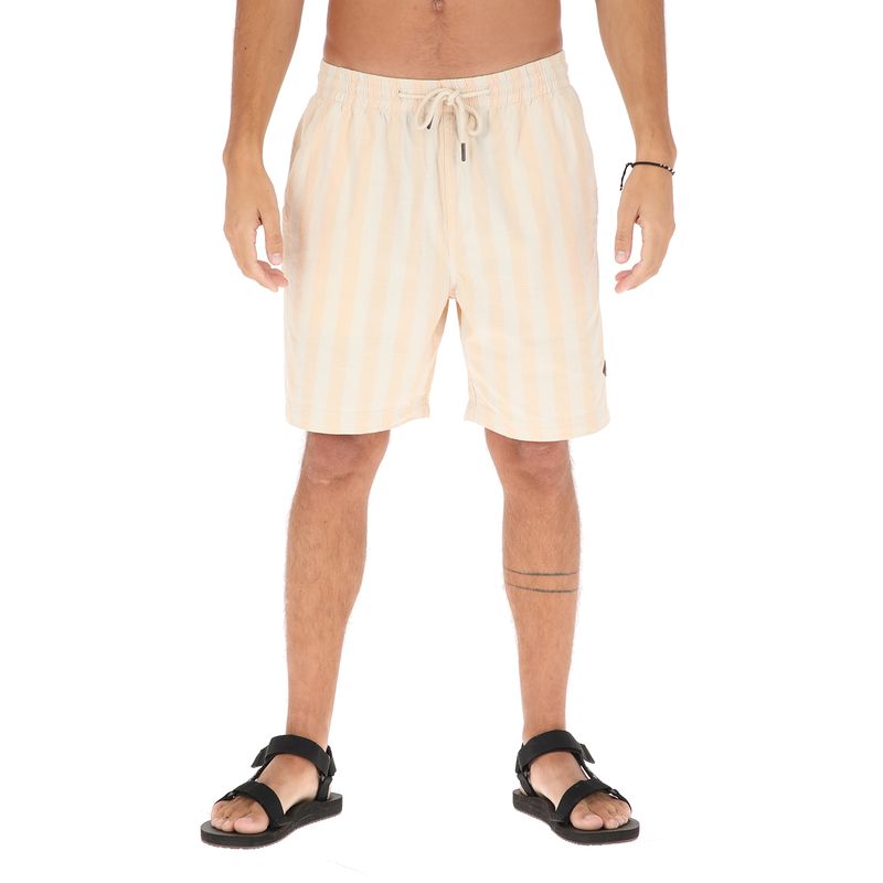 BUFFALO CHILE - Short Llaima Lineas Naranjo Hombre