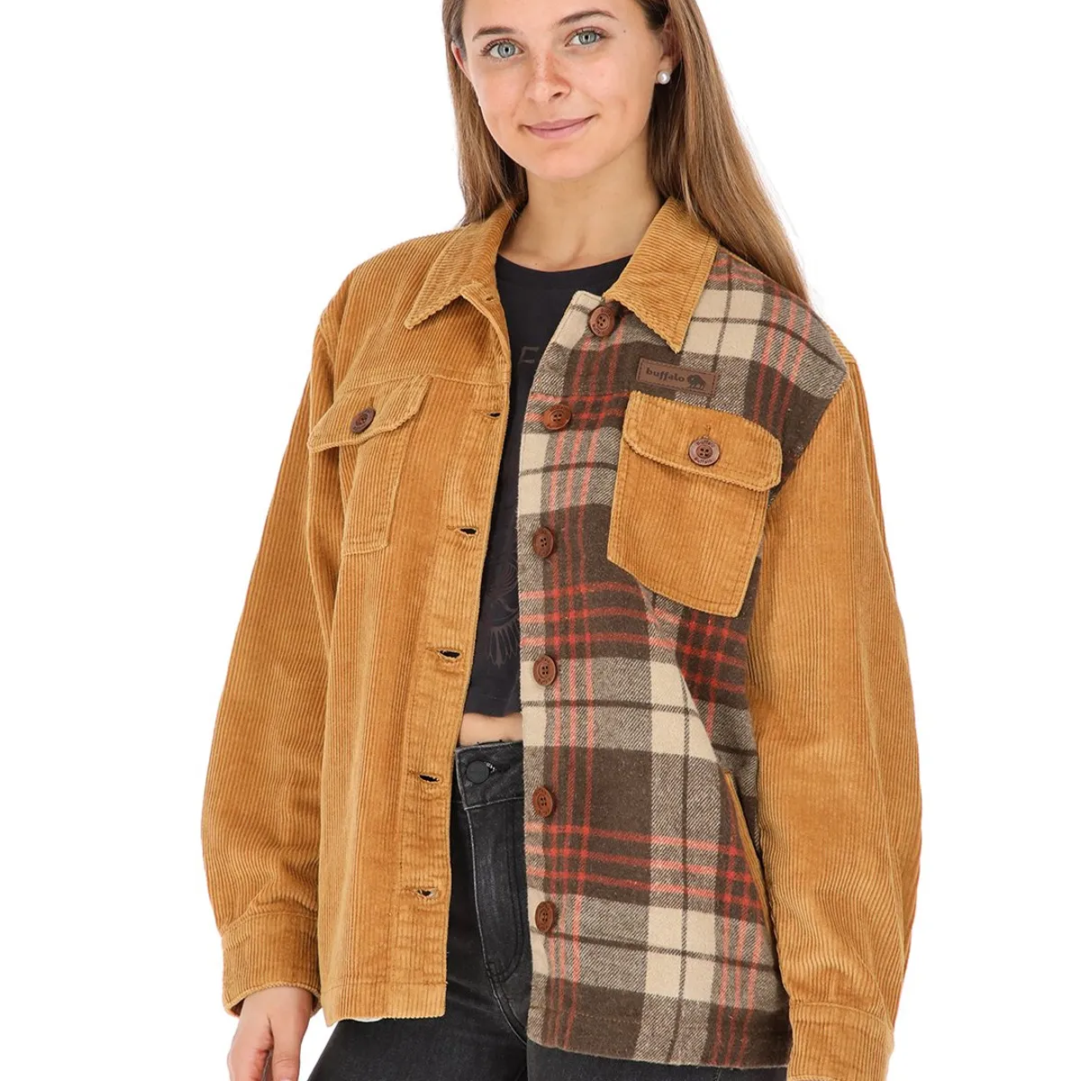 BUFFALO CHILE - Chaqueta Mocho Mostaza Mujer