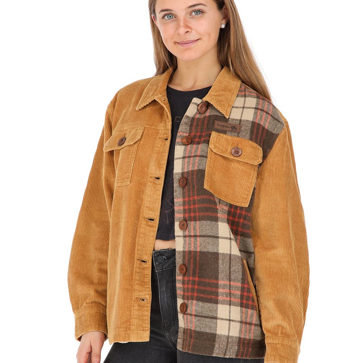 BUFFALO CHILE - Chaqueta Mocho Mostaza Mujer