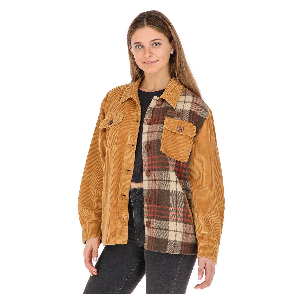 BUFFALO CHILE - Chaqueta Mocho Mostaza Mujer