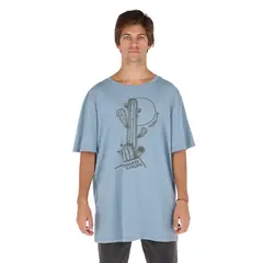 BUFFALO CHILE - Polera Atacama Celeste Hombre