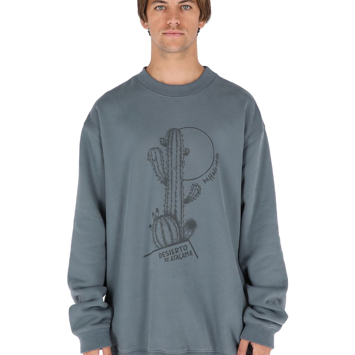 BUFFALO CHILE - Poleron Rucapillan Gris Hombre