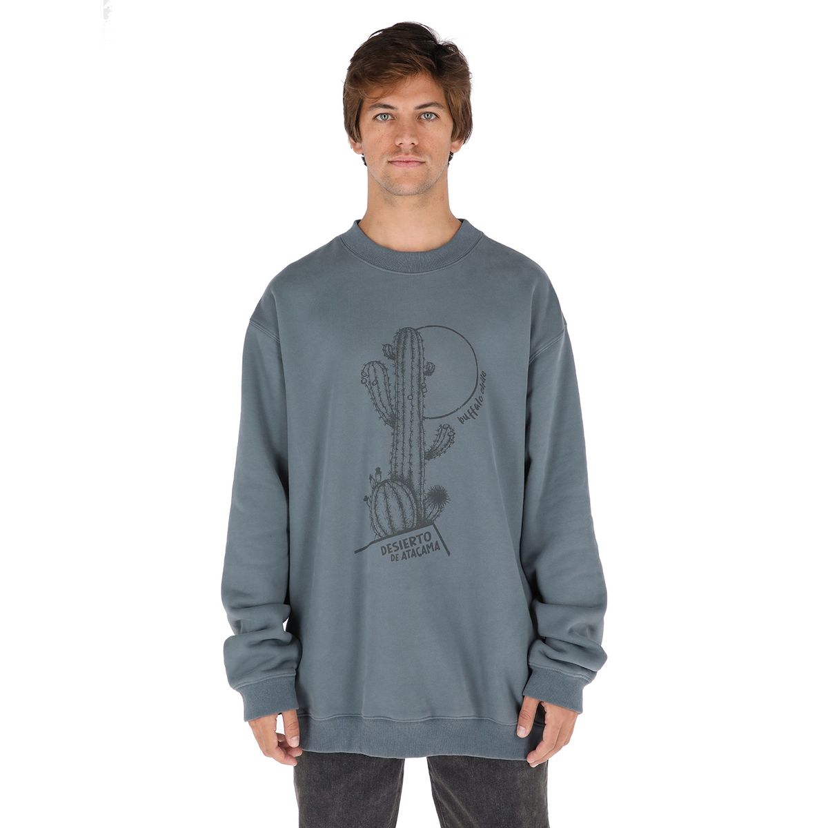 BUFFALO CHILE - Poleron Rucapillan Gris Hombre