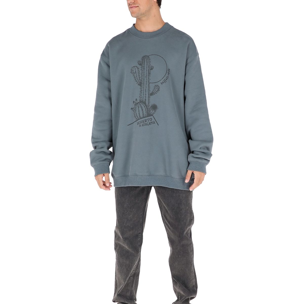 BUFFALO CHILE - Poleron Rucapillan Gris Hombre